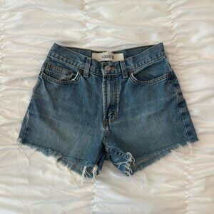Vintage Gap Women's Y2K Loose Cutoff Denim Jean Shorts - Size 1R